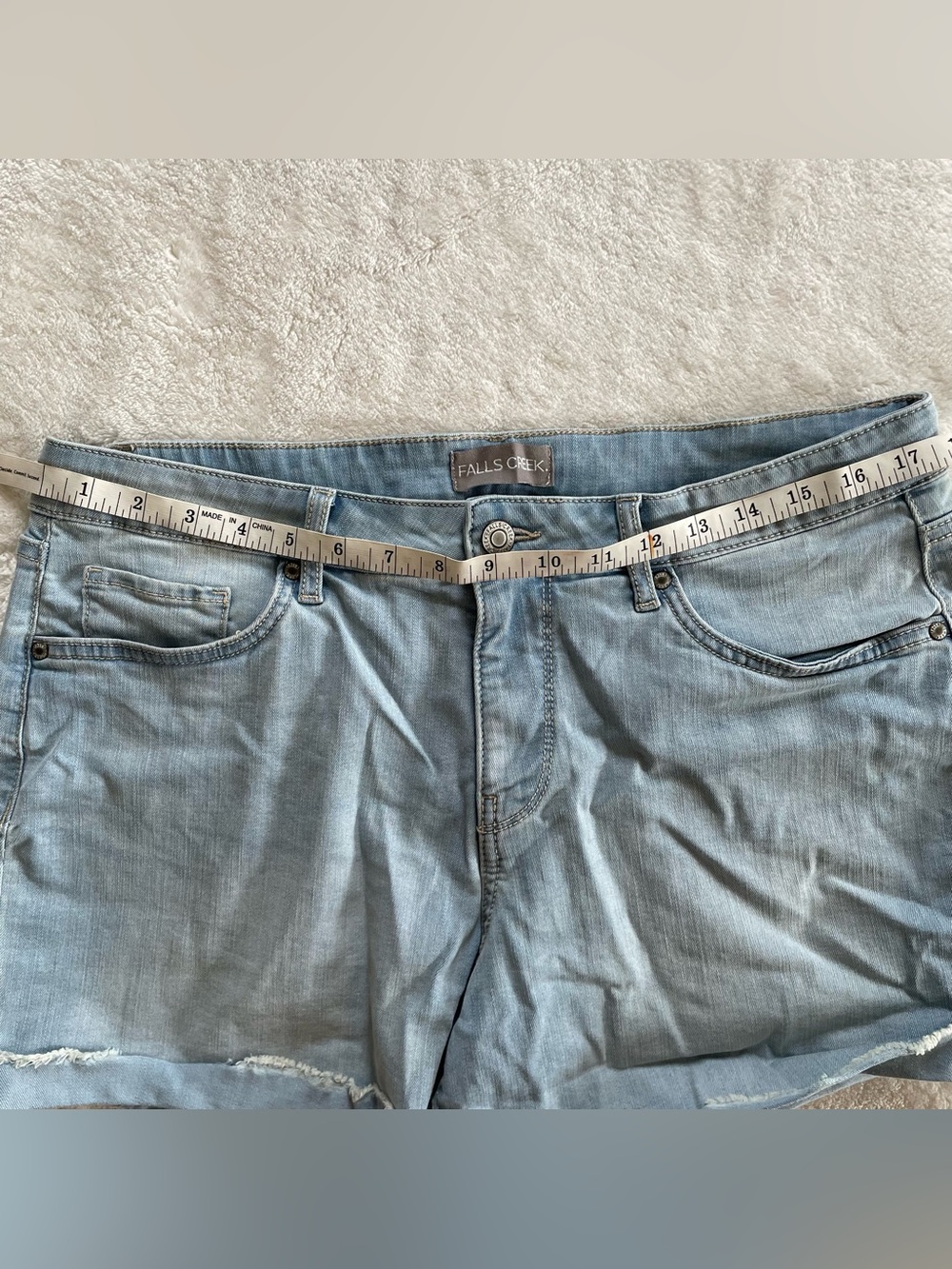 Falls Creek Light Denim Shorts size 14 - Picture 11 of 11